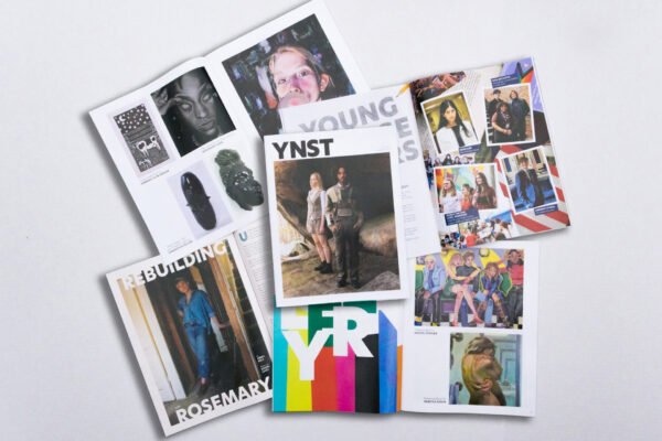 Product Image of Issue 1 of YNST with multiple open magazines