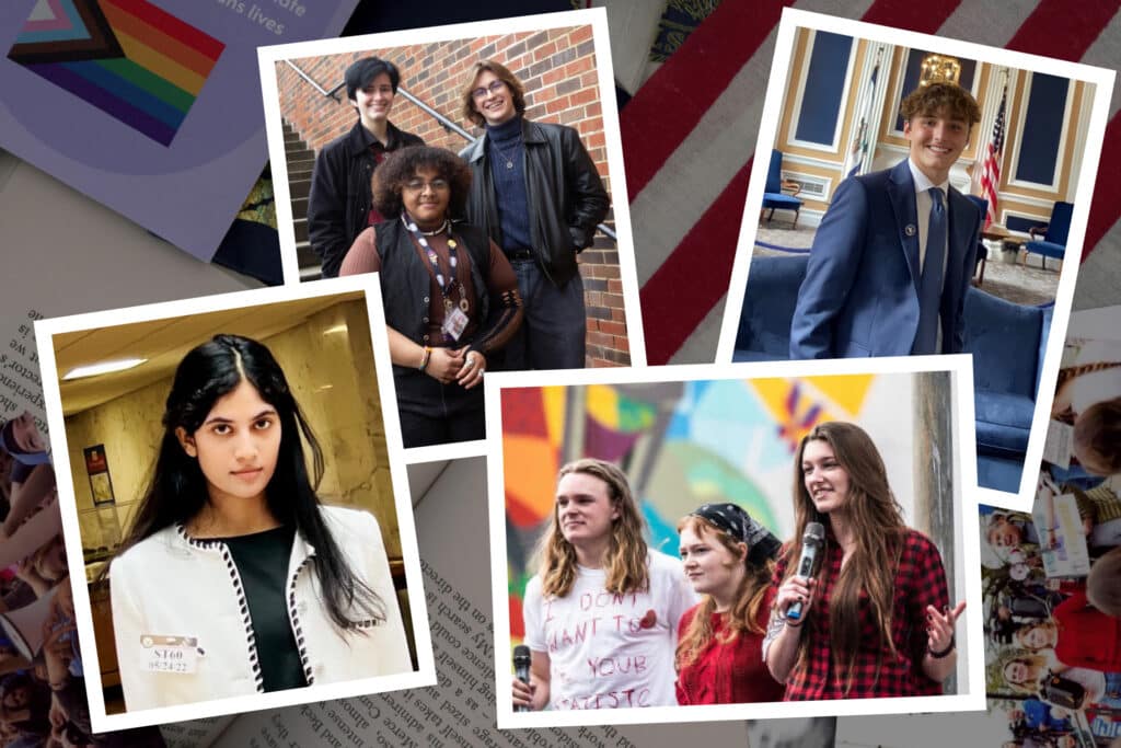 A collage featuring high school changemakers