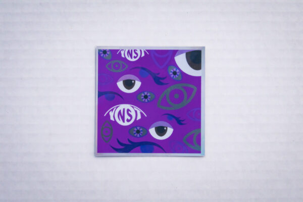 purple eye sticker