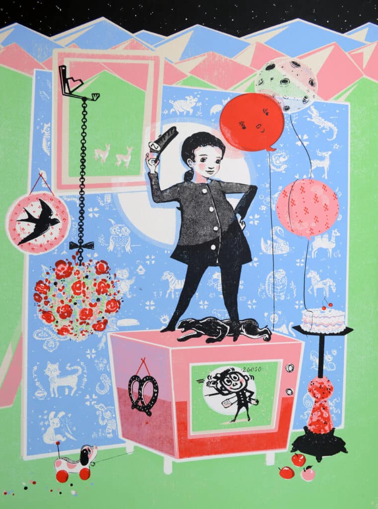 "26050, Screen Print by Leslie Norris (2025)