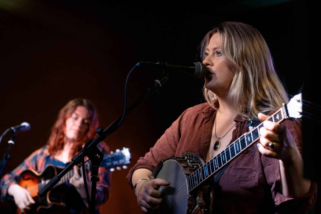 Montana and Linda Jean play their
cover of "Plastic Jesus" at Folklore
Music Exchange in Charleston, WV
by KENNEDY "STAR" SHOULTS