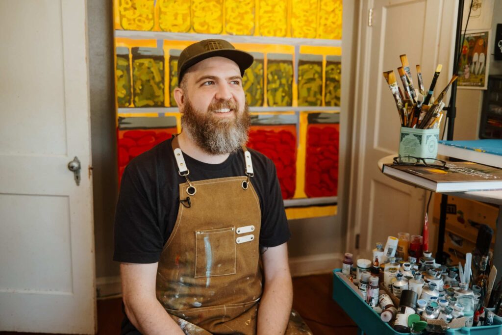 Matt Smith in his studio. Photo courtesy of Braiden Maddox.