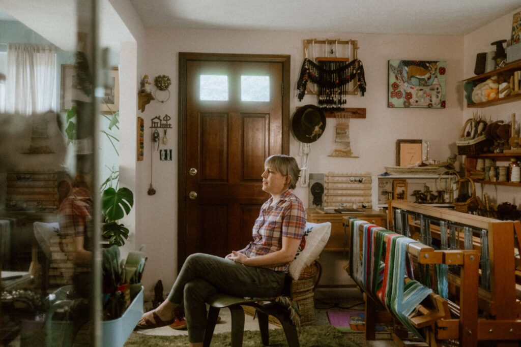 Amanda Jane Miller in her home. Photo courtesy of Braiden Maddox.