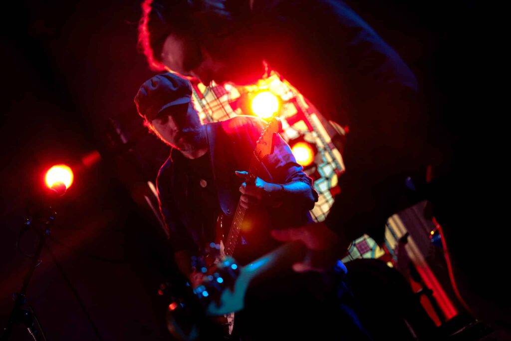 A band performs as light streams through the stained glass windows at Haven (Photo by Anya Hammer) A band performs as light streams through the stained glass windows at Haven (Photo by Anya Hammer)