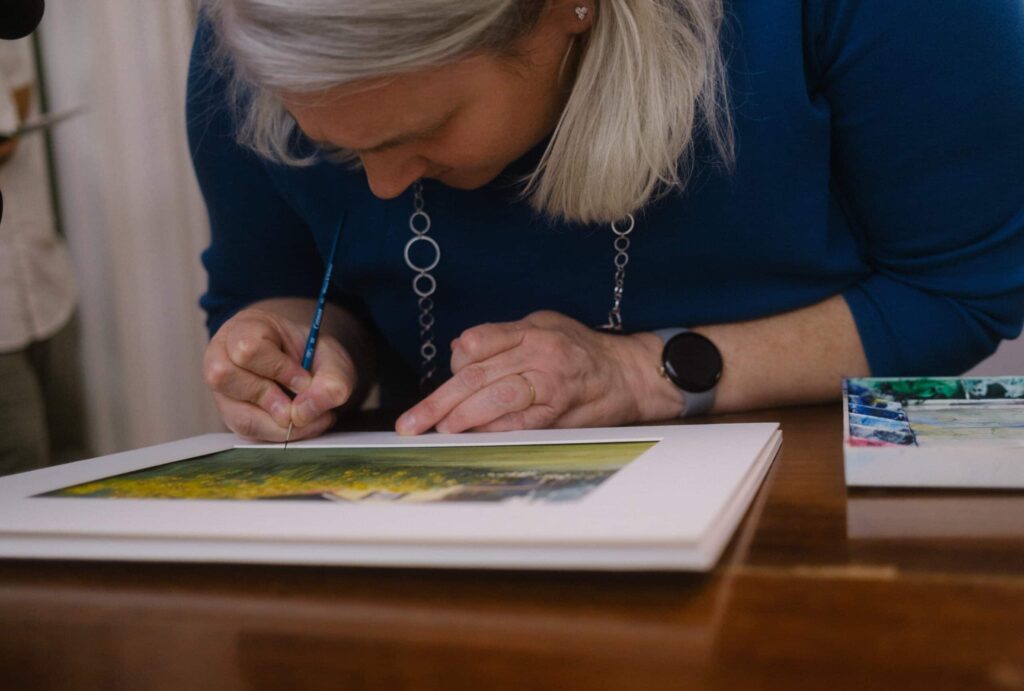 Kristen Colebank in her home studio. Photo courtesy of Braiden Maddox.