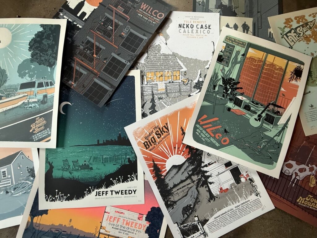 Various gig posters including Jeff Tweedy, Wilco and Zac Brown Band created by NDTank Various gig posters including Jeff Tweedy, Wilco and Zac Brown Band created by NDTank