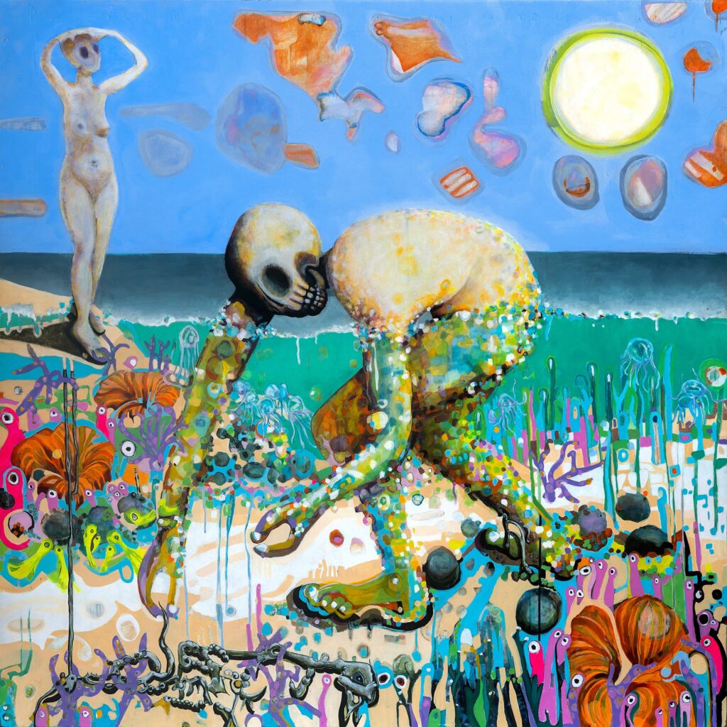 Cover art for Indigo De Souza's album
Precipice painted by her mother,Kimberly
Oberhammer (2025)