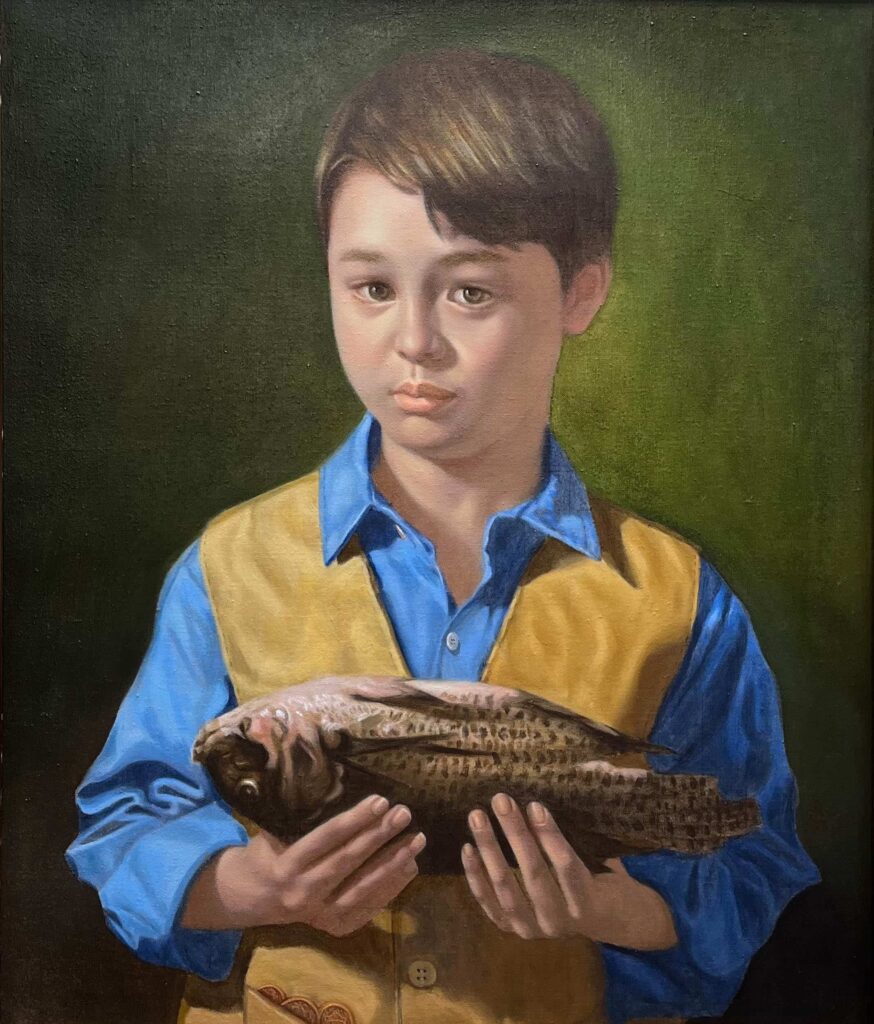 LiuqingRuthYang,Financial Miracle, Oil Paint on Linen Canvas, H 20 x W 24 Inches, 2021