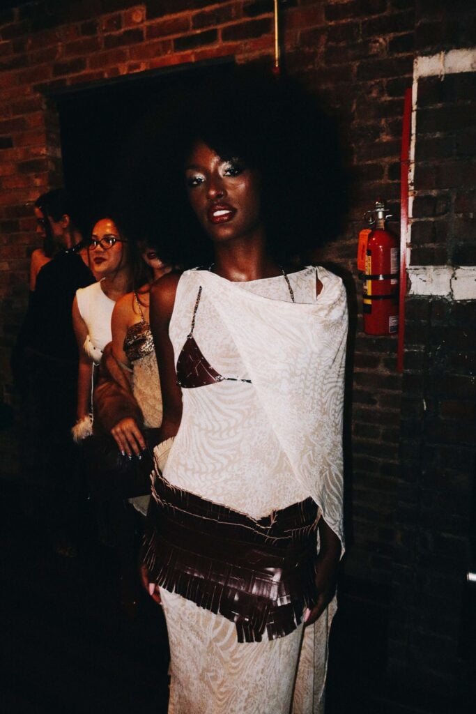 YNST Issue 08 cover star Eldana Smith behind the scenes at Wheeling Fashion Week for Kay Andrada's latest collection. Credit: Daegan Lusk.